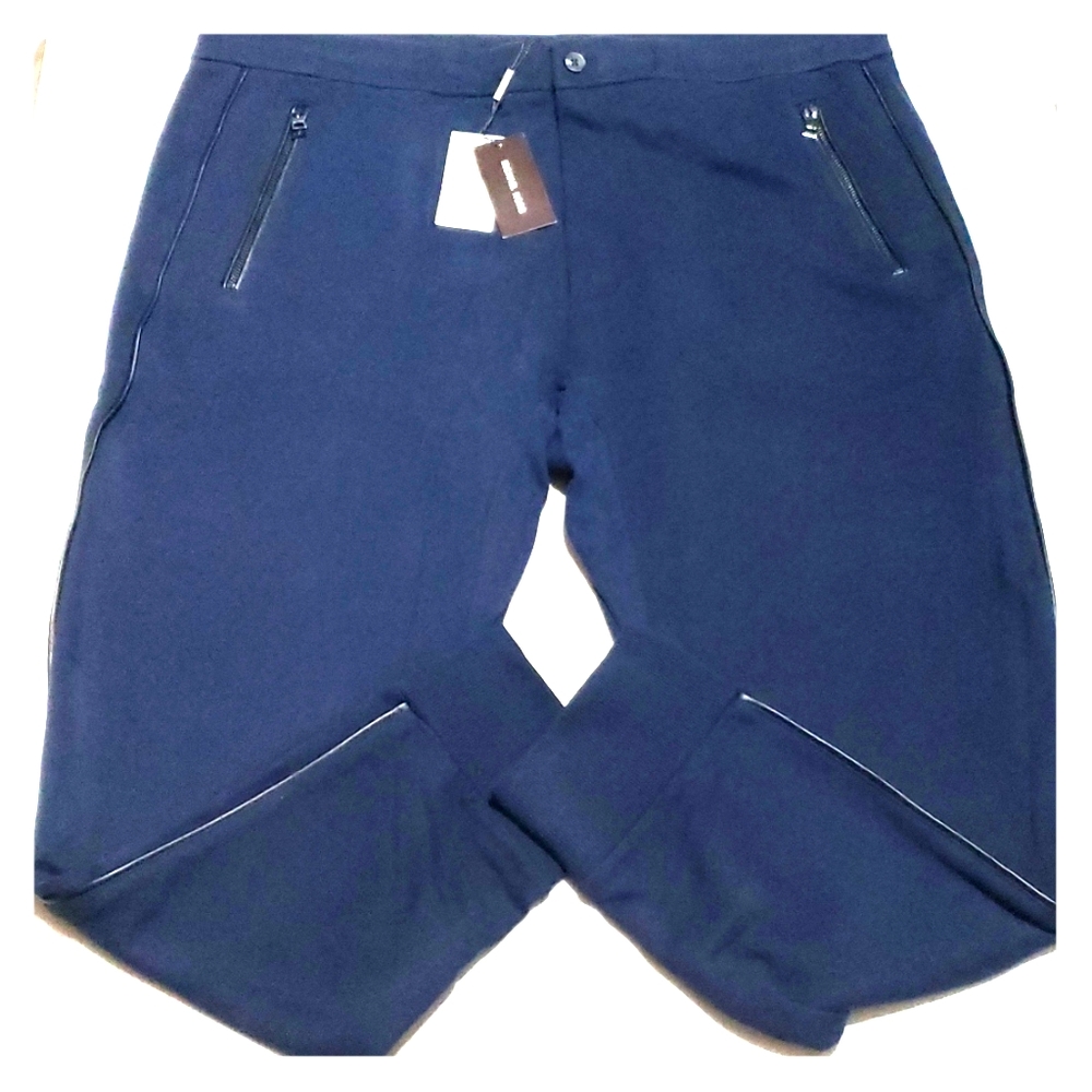 Michael Kors Leather Trim Jogger Sweatpants 2XL